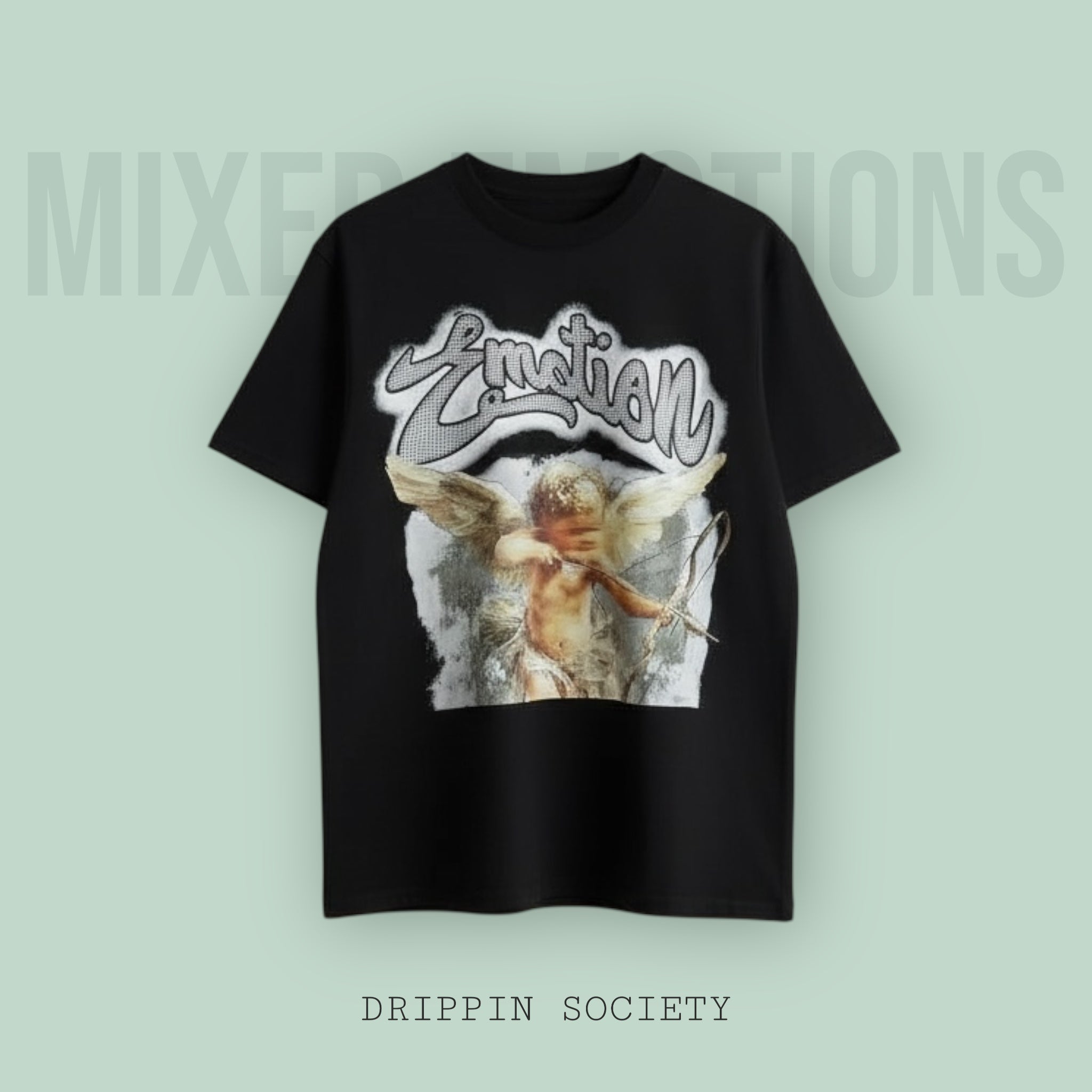 EMOTION ANGEL TEE | DRIPPIN SOCIETY® – Drop Celestial Streetwear Premium — DRIPPIN SOCIETY® T-Shirt color gender