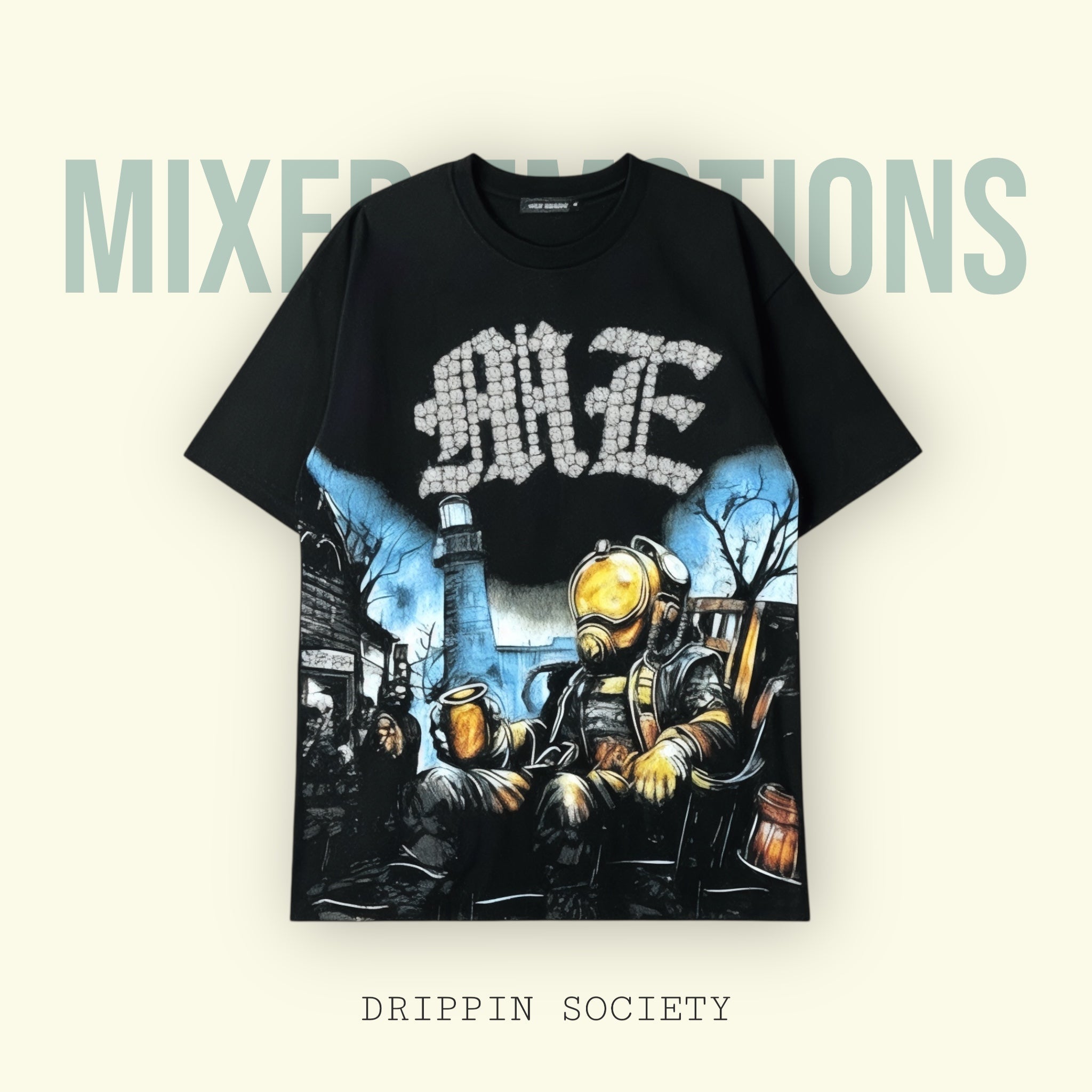 MIXED EMOTIONS DRIPPIN SOCIETY® Hazmat Urban Tee – Edición Apocalipsis