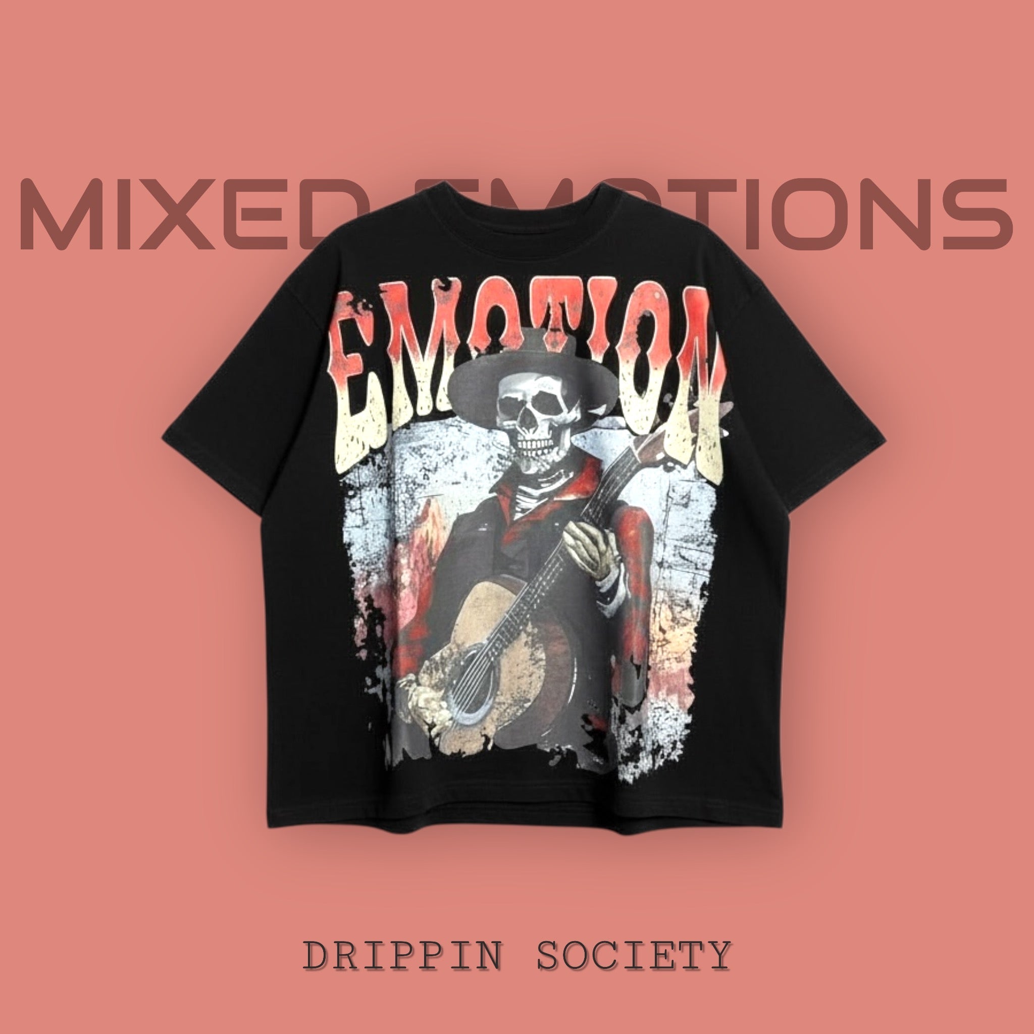 MIXED EMOTIONS TEE | DRIPPIN SOCIETY® EDITION Streetwear Premium — DRIPPIN SOCIETY® T-Shirt color gender